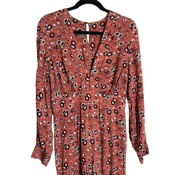 Free People Some Like it Hot Jumpsuit Rust Combo-sz approx. 8 - Picture 12 of 13